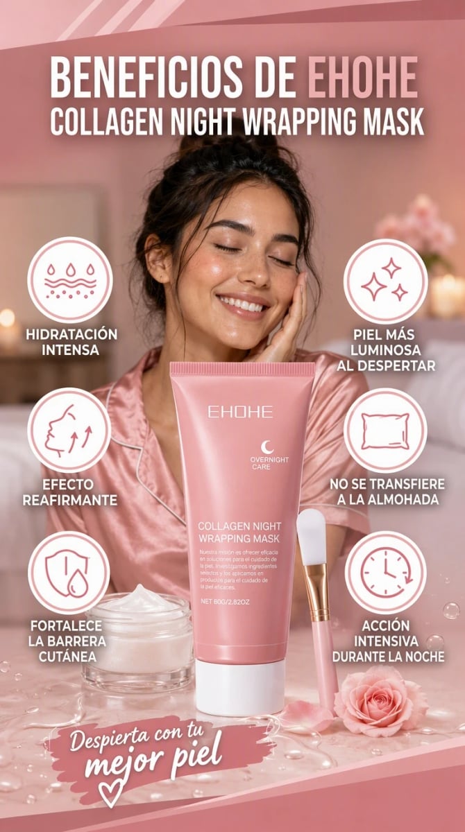 Mascarilla nocturna de colágeno