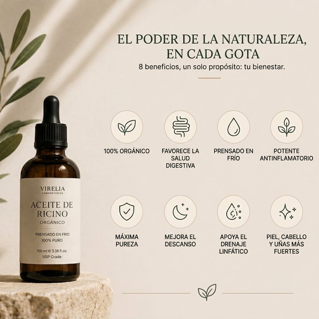Ritual Nocturno Virelia® Pack completo de Aceite de Ricino