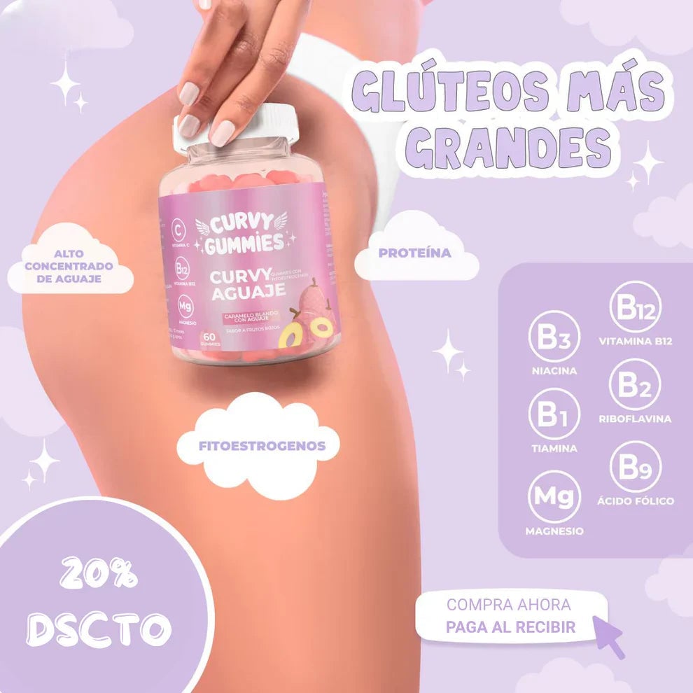 Curvy Gummies Glúteos Naturales