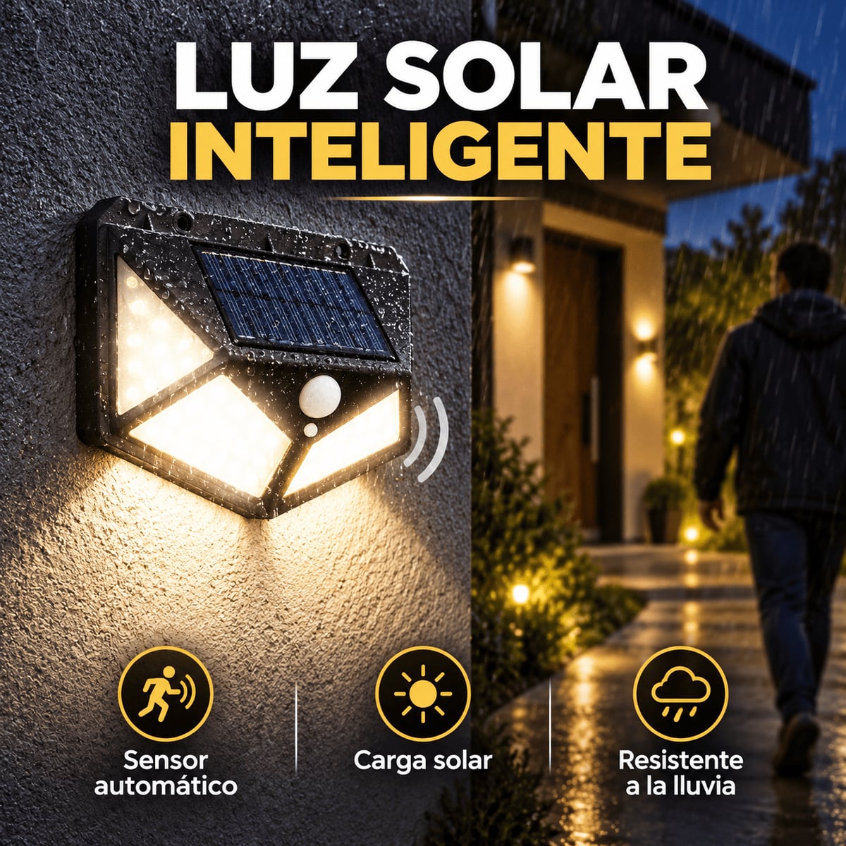 Ilumina la entrada de tu casa sin cables y sin pagar un centavo más de luz