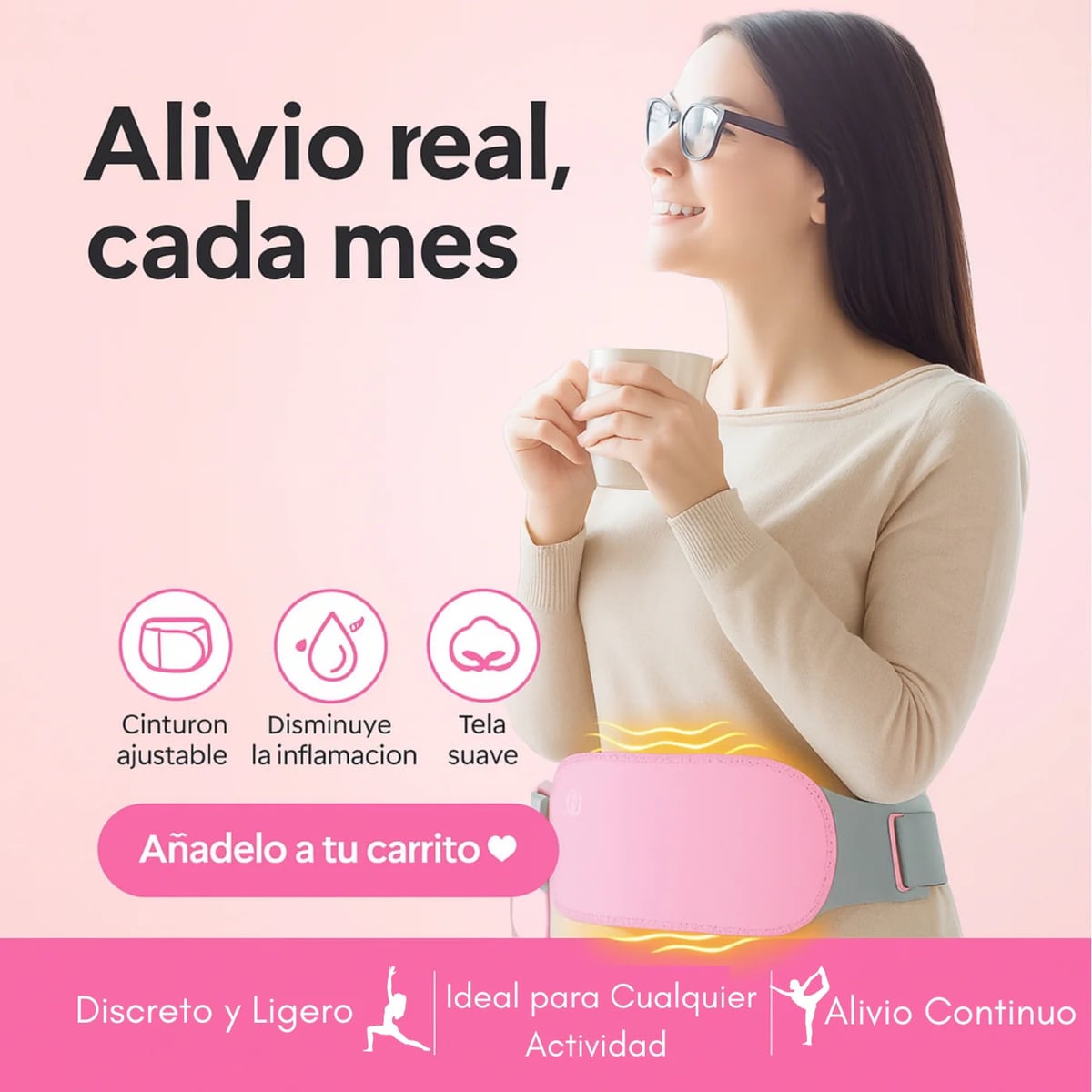 ColicBand™ Cinturón térmico para Cólicos Menstruales