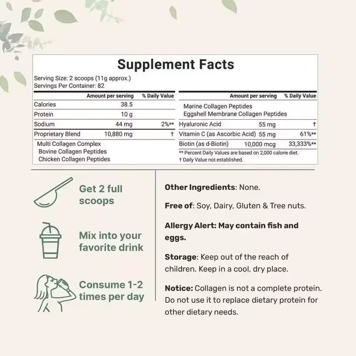 Multi Collagen Peptides, Recupera la firmeza, movilidad y belleza natural de tu cuerpo
