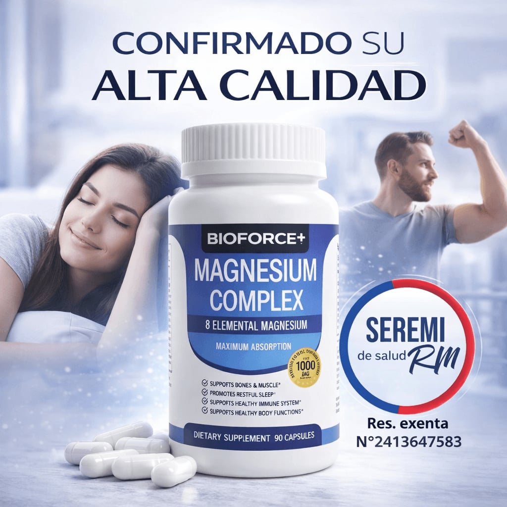 Magnesium-Complex™ 1000mg – 90 cápsulas Original | Energía, descanso y recuperación 💊