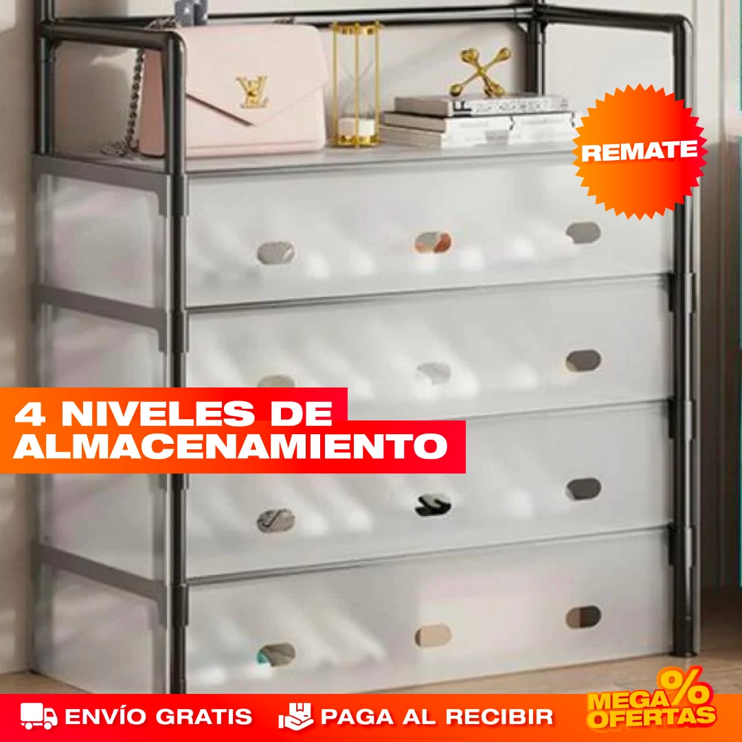 TENDEDERO Y ZAPATERO DE 4 NIVELES