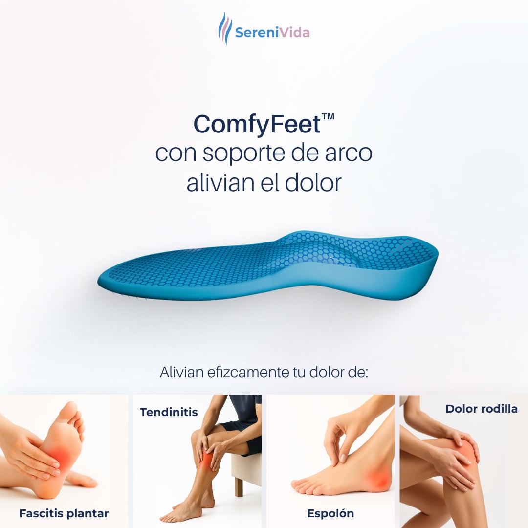 Plantillas ComfyFeet™️ - Disfruta. de días sin dolor, sin tratamientos caros ni visitas al médico...