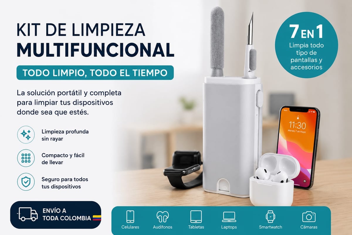 Kit Profesional para Celular, PC, Auriculares y Más - 7 en 1
