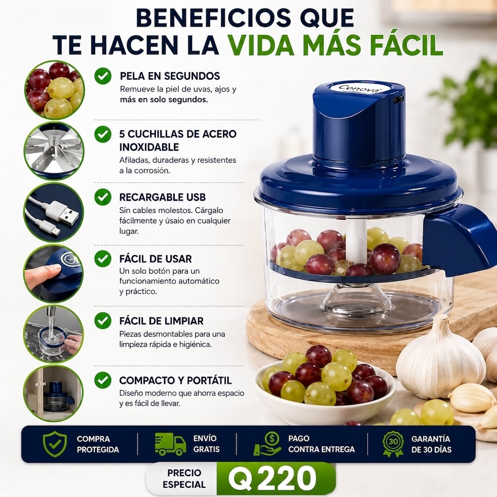 Pelador eléctrico de Frutas y Verduras- Adiós Manos Cansadas-Envío Gratis🎁