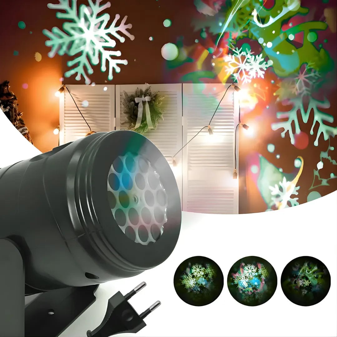 Proyector Navideño – Crea un Espectáculo de Luces en Segundos
