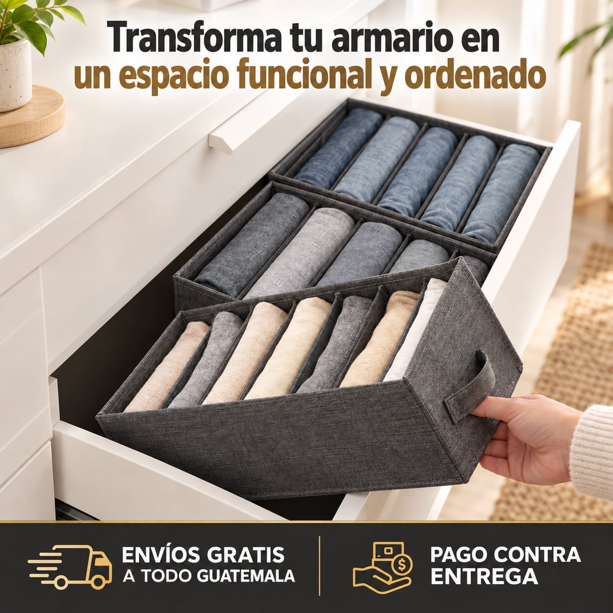 GABETA ORGANIZADORA CON DIVISIONES 🎁PROMO 2 UNDIADES🎁