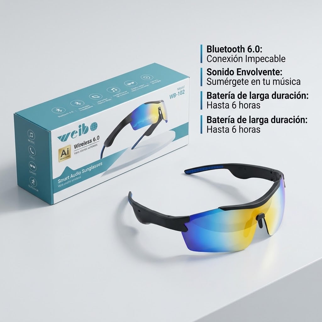 Gafas Inteligentes Deportivas Bluetooth