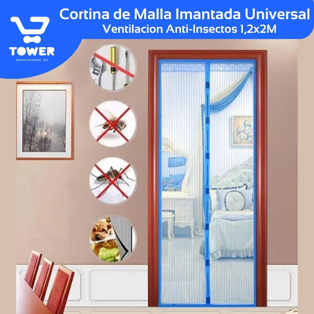 2X1 Cortina Magnética de Ventilación Anti Zancudos y Mosquitos + ENVIO GRATIS 🚚 🎁