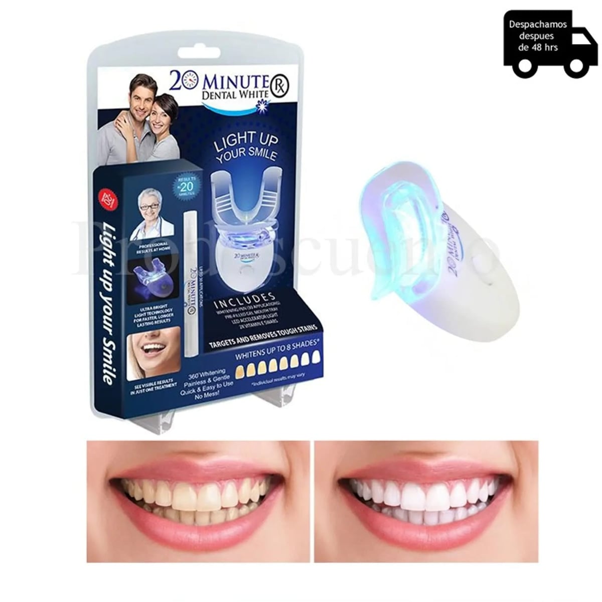 Kit Blanqueador Dental LED 20 Minutos