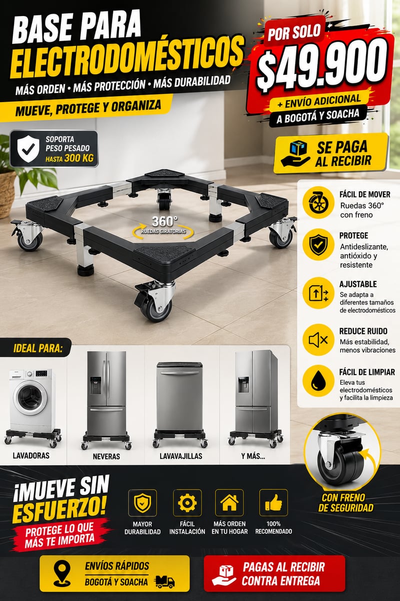 🏠 Base Universal para Electrodomésticos 360°