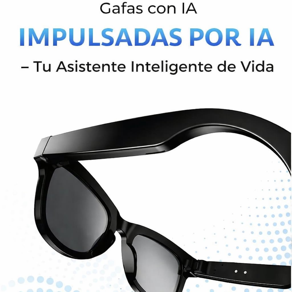 Lentes Inteligentes con Cámara Full HD + Inteligencia Artificial- traducción en tiempo real + ENVIO GRATIS 🎁