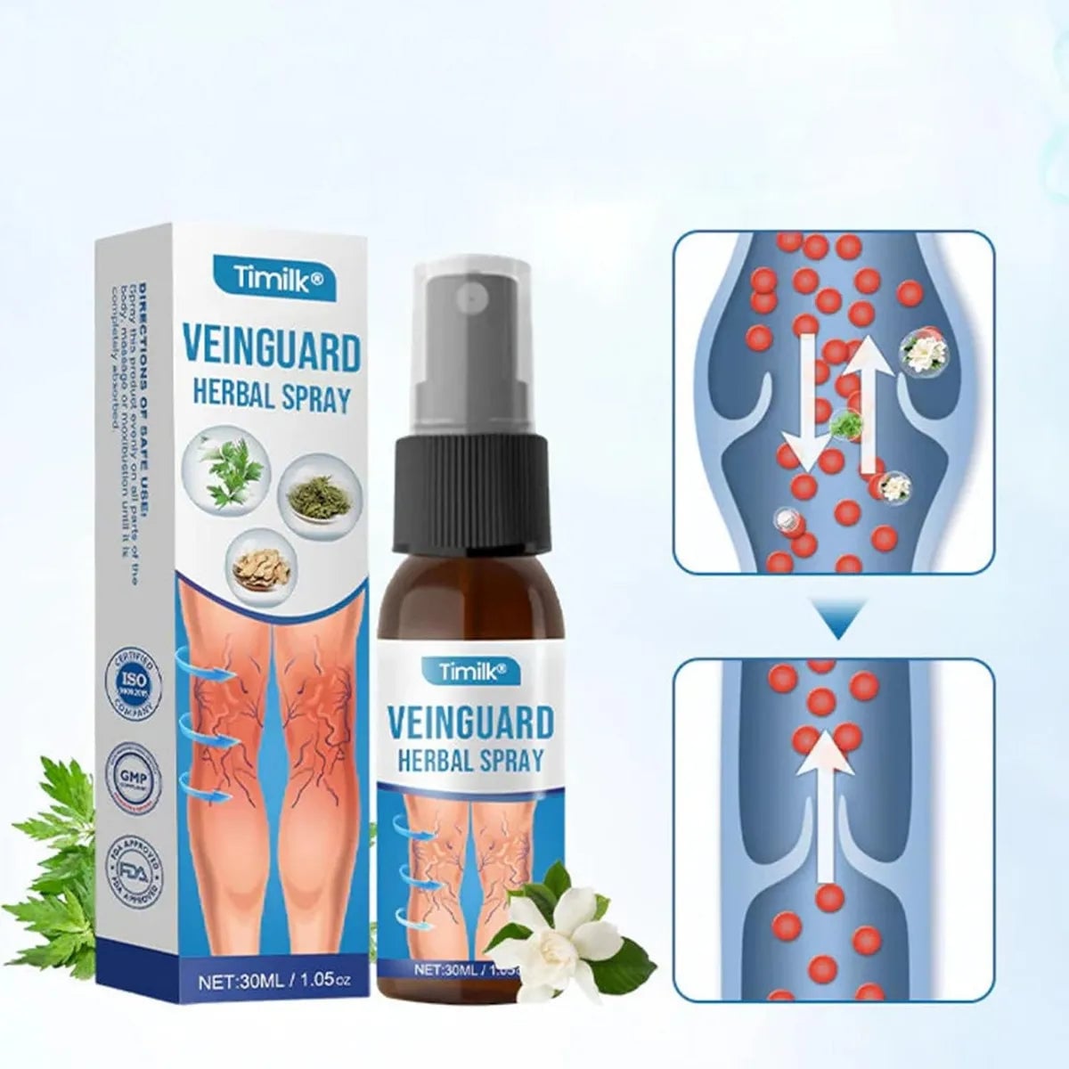 🦵🌿Spray Anti várices, dale el descanso merecido a tus piernas 💛