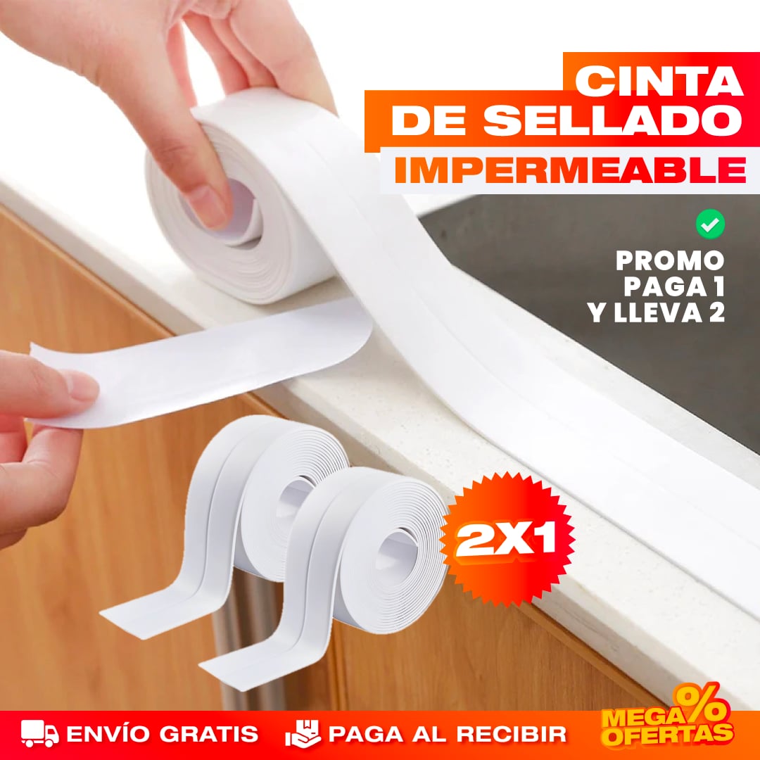 PROMO 2X1 CINTA SELLADORA IMPERMEABLE ANTIHUMEDAD