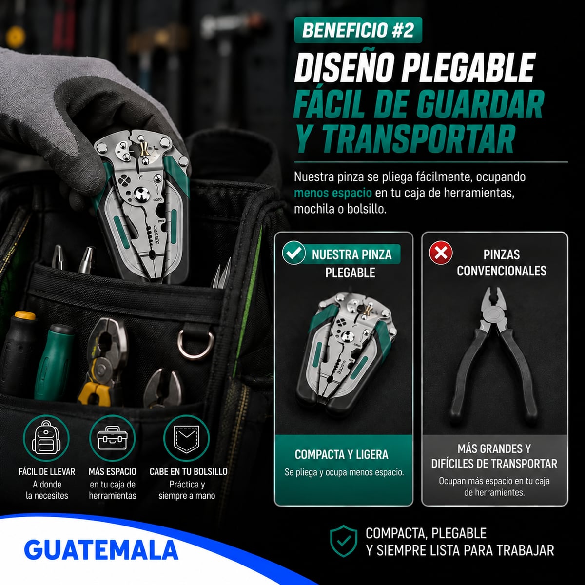 ALICATE UNIVERSAL PARA ELECTRICISTA TENAZA CORTADORA DE CABLE
