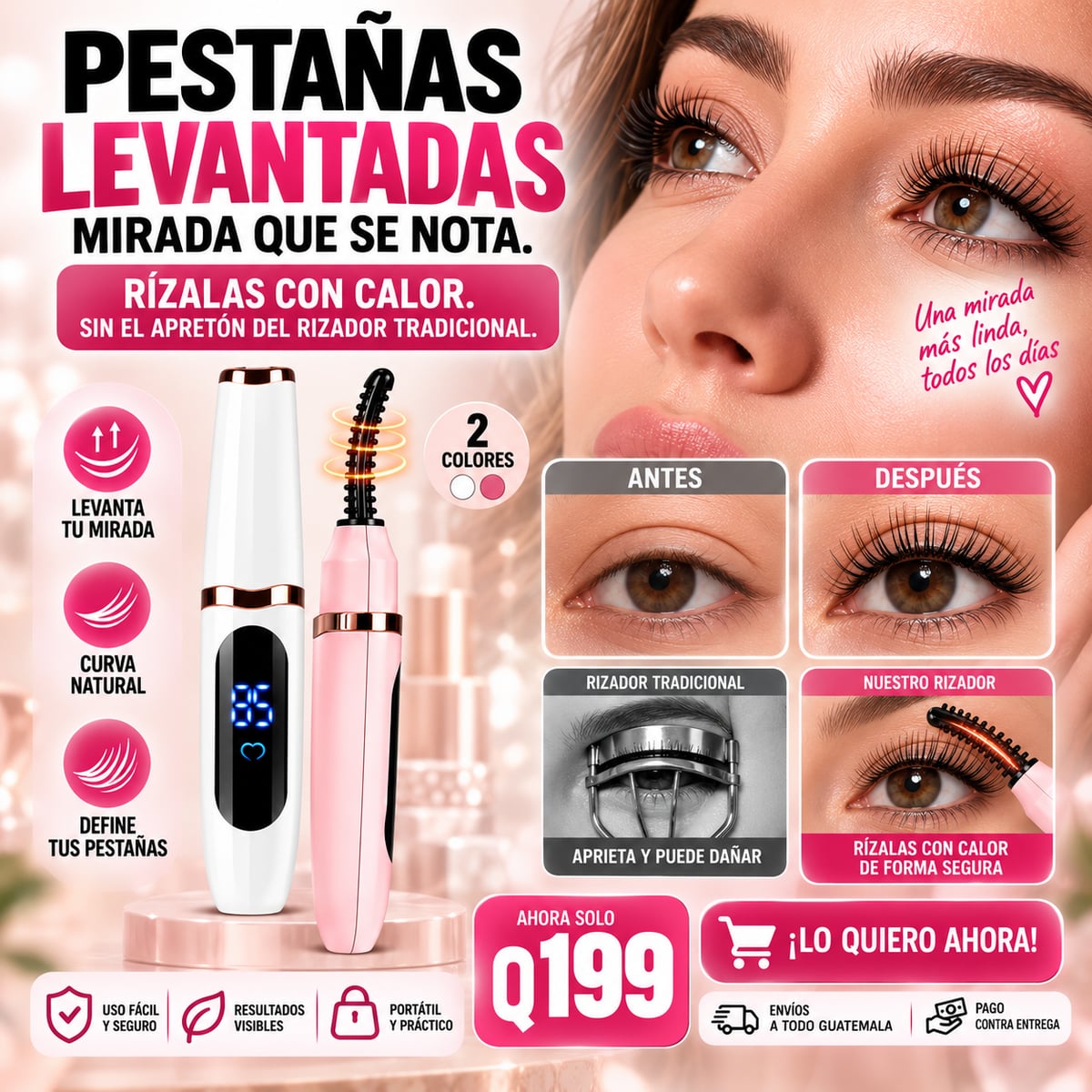 Define tu mirada - Rizador de Pestañas Eléctrico - Envío Gratis!
