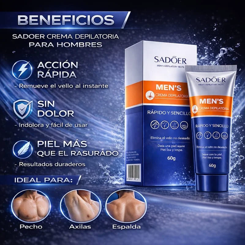 Crema depilatoria SIN DOLOR para hombres y mujeres + Envío gratis 👉 🔥