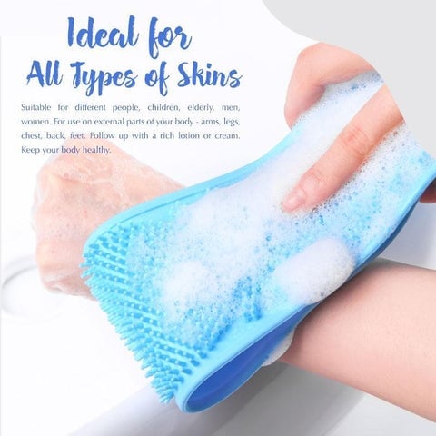 🧼Cepillo de Silicona para Espalda - Exfoliante Corporal para Baño con Cerdas Suaves + Envio Gratis