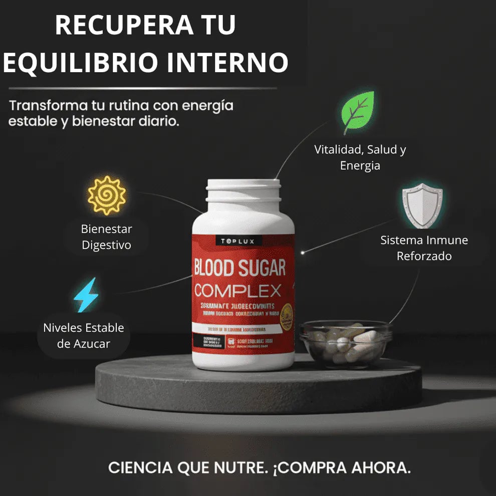 Blood Sugar Complex | Controla el Azúcar en Sangre y Evita los Picos de Glucosa Naturalmente