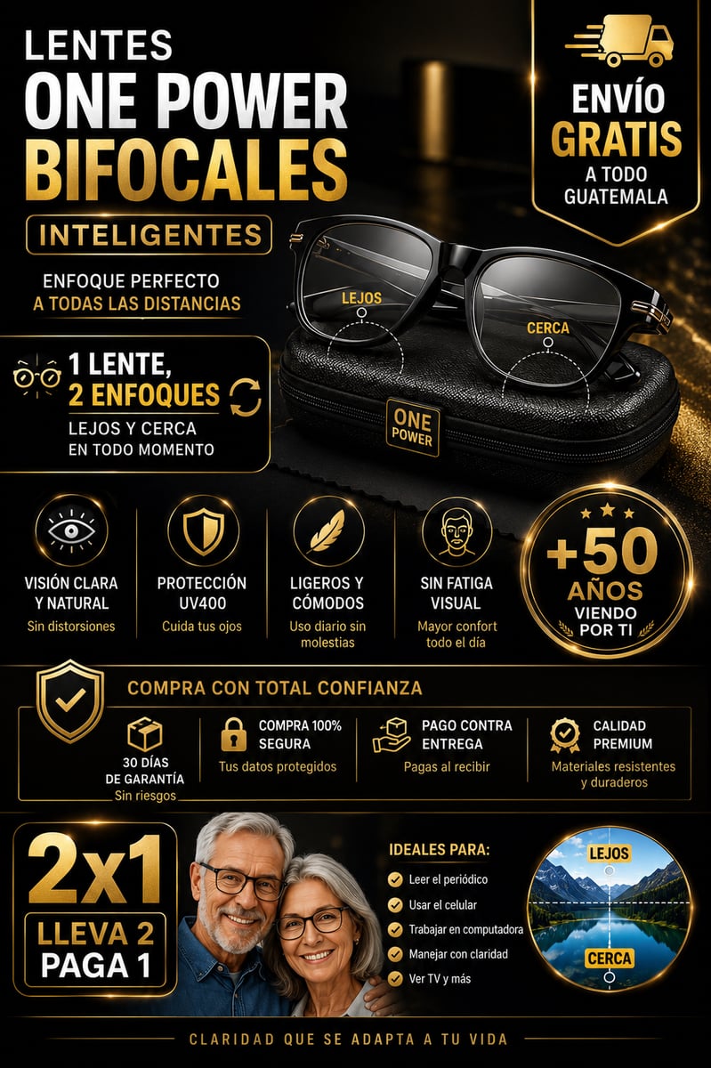 👓 LENTES ONE POWER™ para Lectura Diaria 2x1 + Envío Gratis