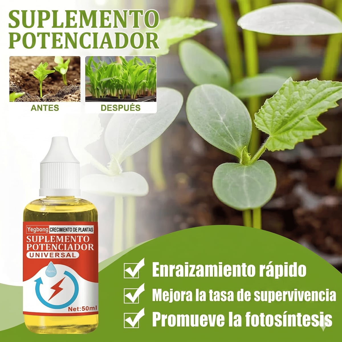 Estimulador de Raíces para Plantas + Envío Gratis
