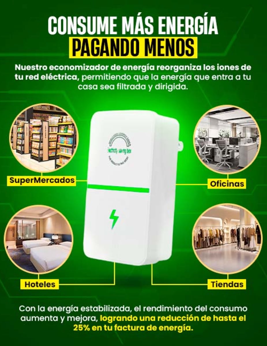 OFERTA 2X1 AHORRADOR DE ENERGÍA + ENVIO GRATIS 🎁
