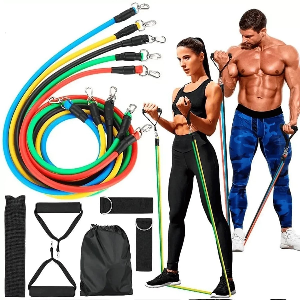 ULTIMAS UNIDADES - Kit de Entrenamiento Funcional 11 Piezas – Gimnasio Completo en Casa (50kg) + ENVÍO GRATIS 🎁