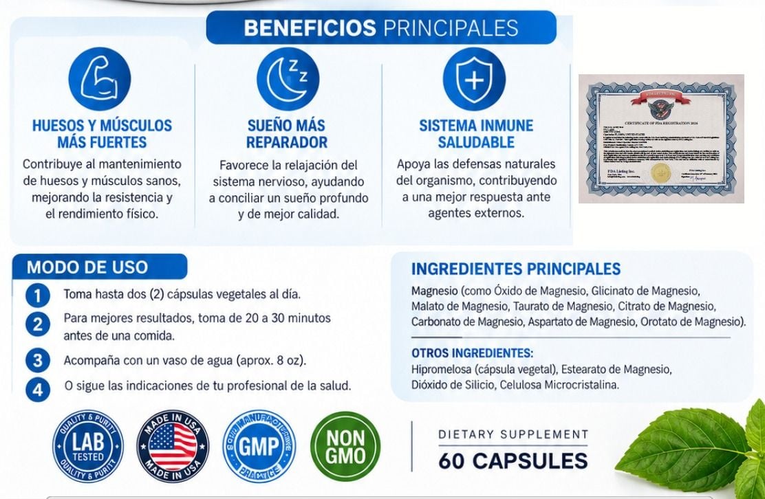 Combo Magnesio Complex + Vitamina C Liposomal
