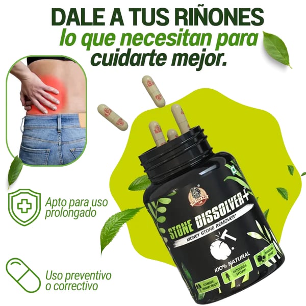 StoneDissolver - Suplemento Renal para Calculos y Apoyo a los Riñones