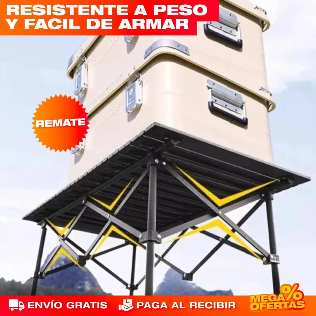 MESA DE CAMPING 4 PUESTOS
