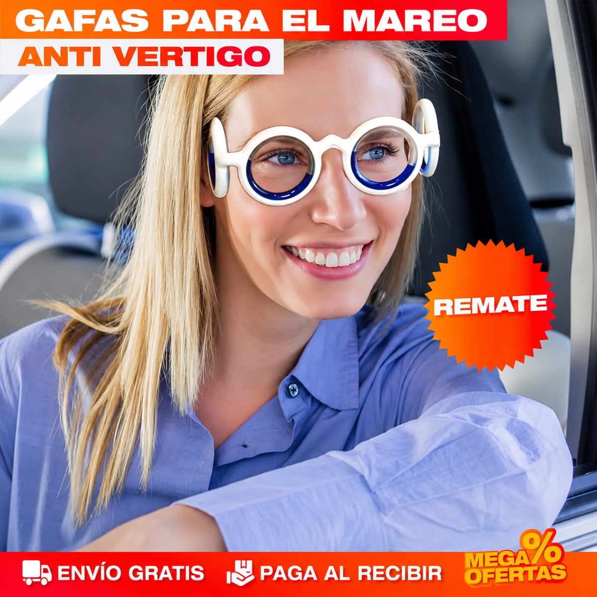 Gafas Anti Vértigo para el Mareo – Para el que se marea en la carretera de curvas