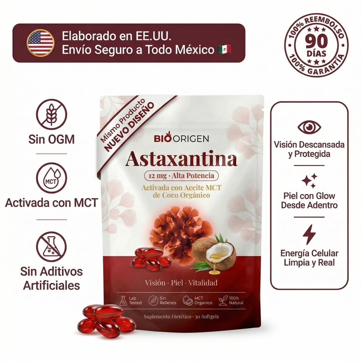 Astaxantina - El Antioxidante Maestro para tu Visión, Piel y Energía.