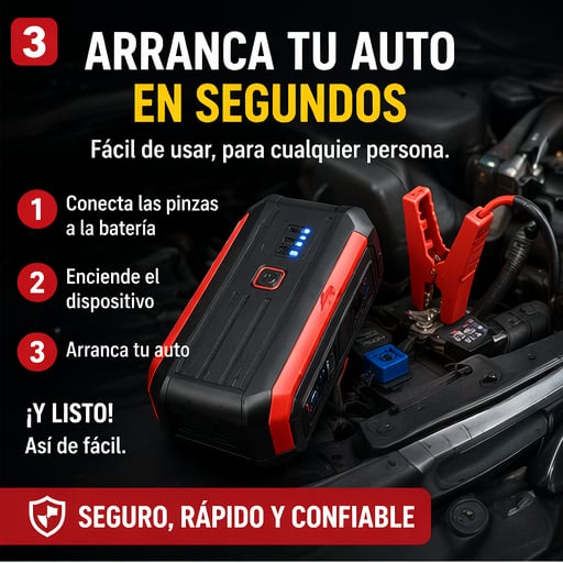 PowerStart GT™ – Arrancador Inteligente para Auto 3 en 1 + Envío gratis 🚚
