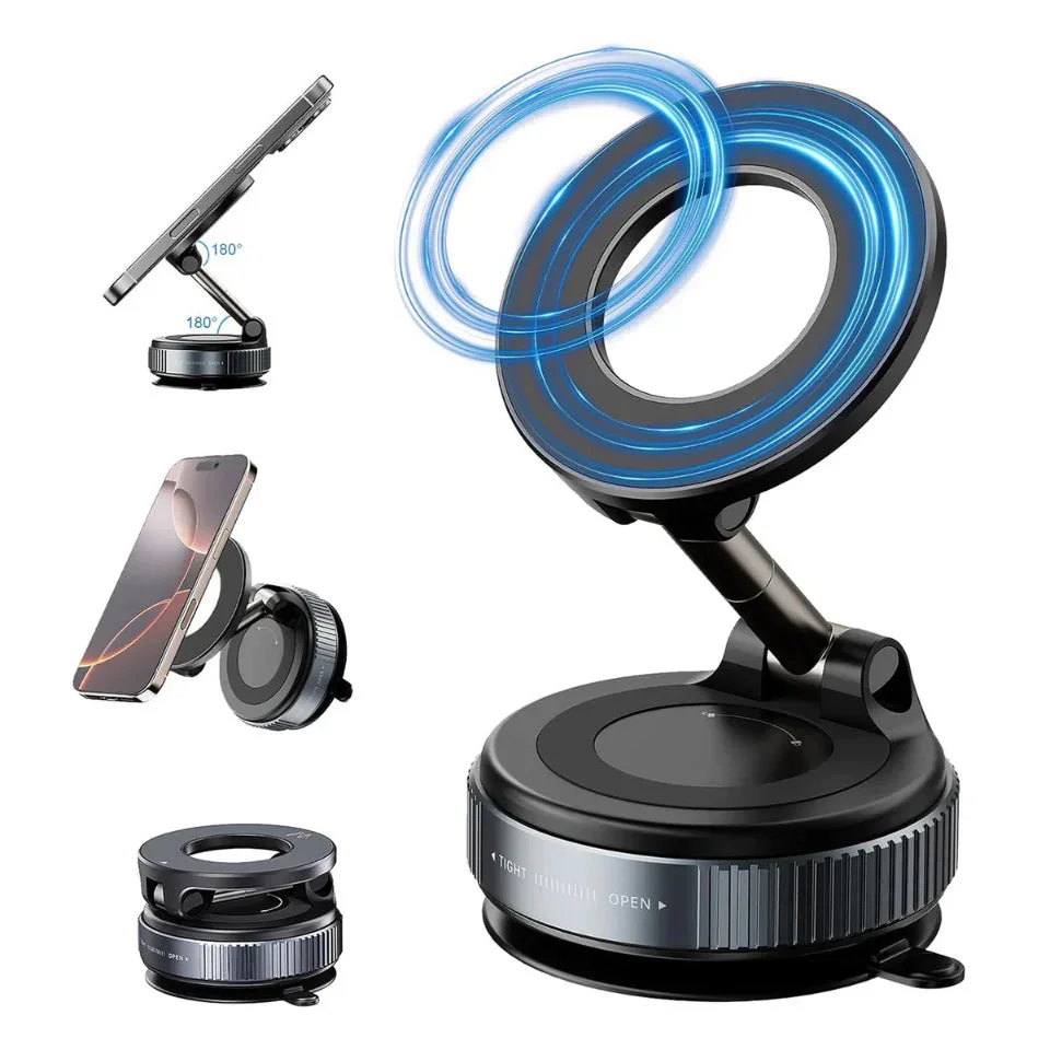Soporte Magnético 360° para teléfono con Ventosa
