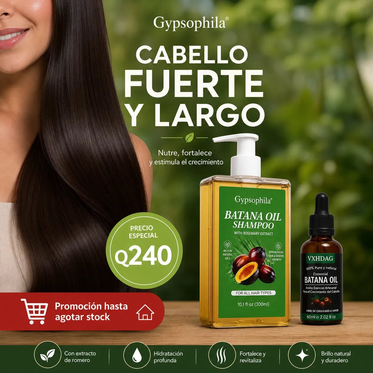 Apovecha esta oferta Pack Shampoo de Batana 350ml + Aceite de Batana 35ml🧴🌿