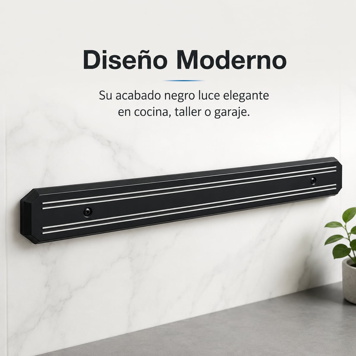 MagnetKitchen Pro – Barra Magnética para Cuchillos 50 cm 