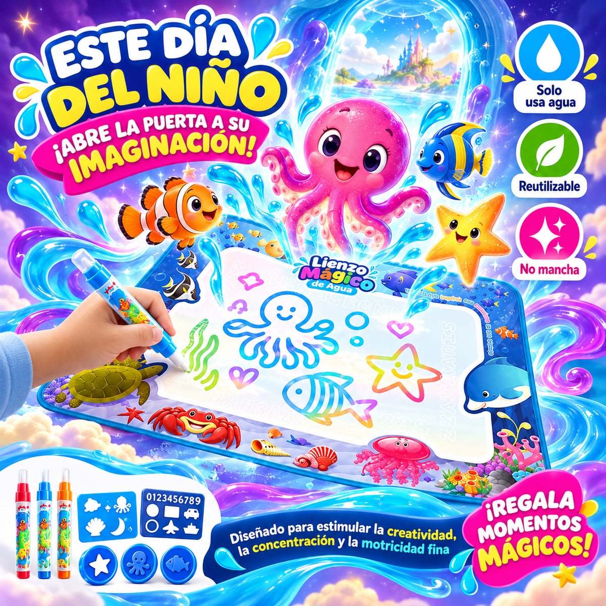  Lienzo Mágico de Agua