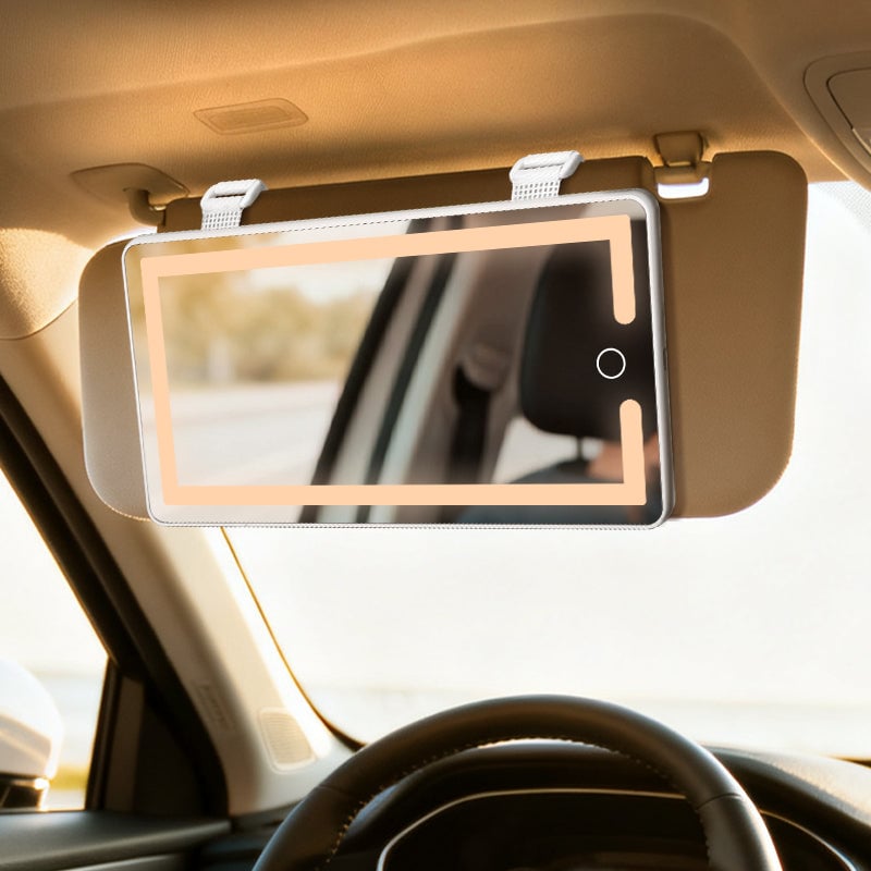 Espejo Recargable de Maquillaje con Luz LED para Carro- Con ENVIO GRATIS