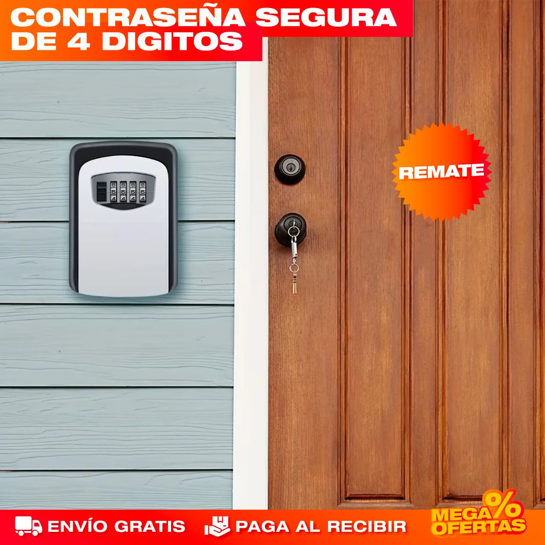 Caja Fuerte para Llaves con Contraseña – Guarda tus Llaves Seguras Sin Esconderlas