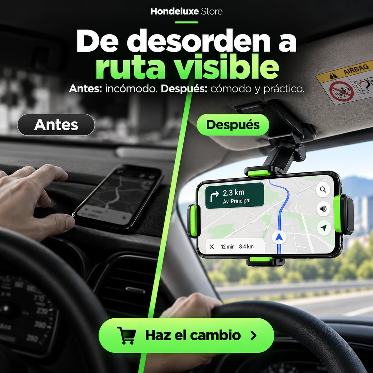 (40% DESCUENTO) 🚗 Soporte 360° para Celular