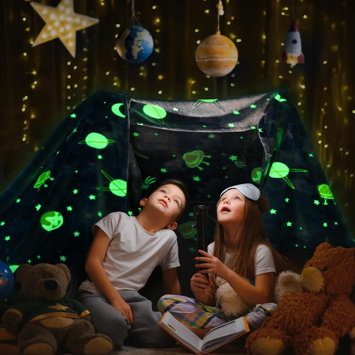 Manta Espacial Brillante Suave LUMINOSA + ENVIO GRATIS