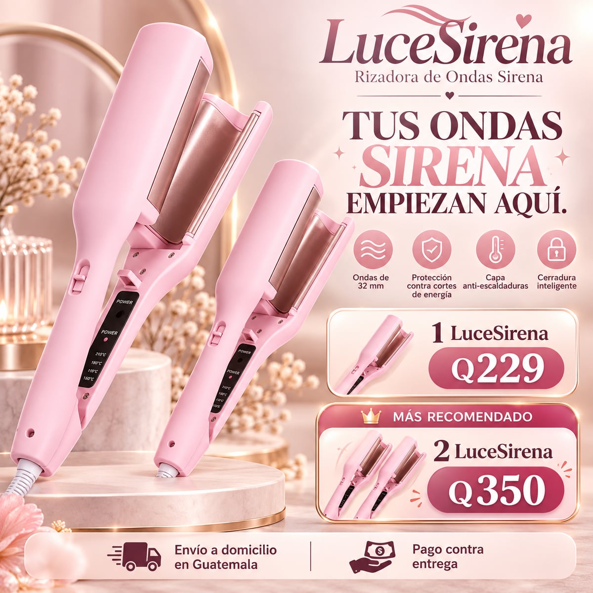 LuceSirena™ – Rizadora de Ondas Sirena