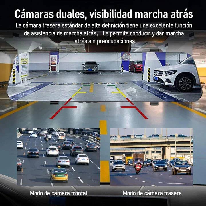 Retrovisor con Dashcam® HD