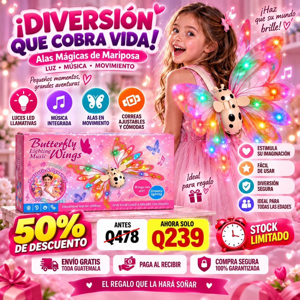 🦋 ¡ALAS DE MARIPOSA QUE HACEN REALIDAD SUS SUEÑOS! /✨ENVIO GRATIS