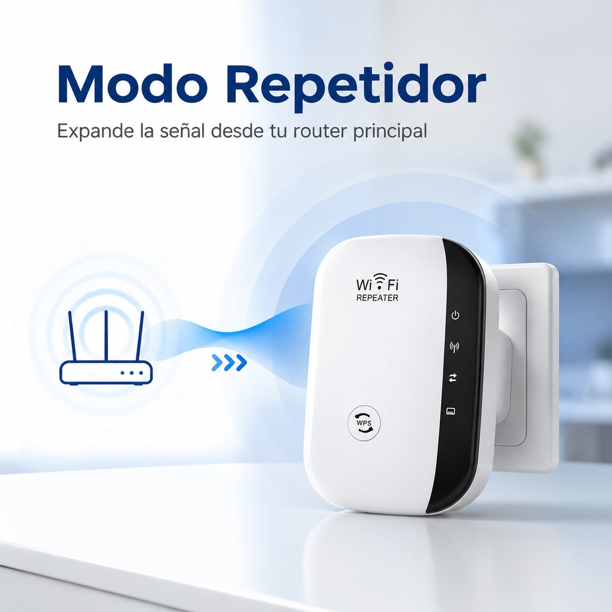 Amplificador WiFi Pro – Cobertura Extendida para Casa y Oficina