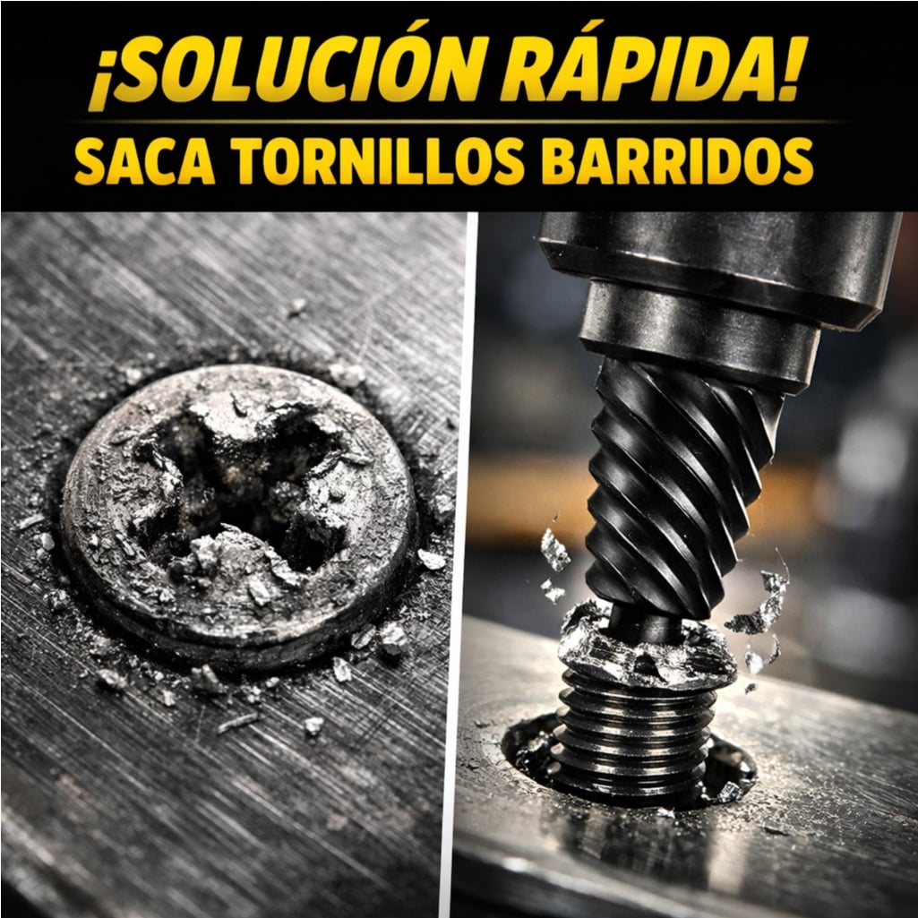 KIT EXTRACTOR DE TORNILLOS X10 PIEZAS + ENVÍO GRATIS Y REGALO 🎁