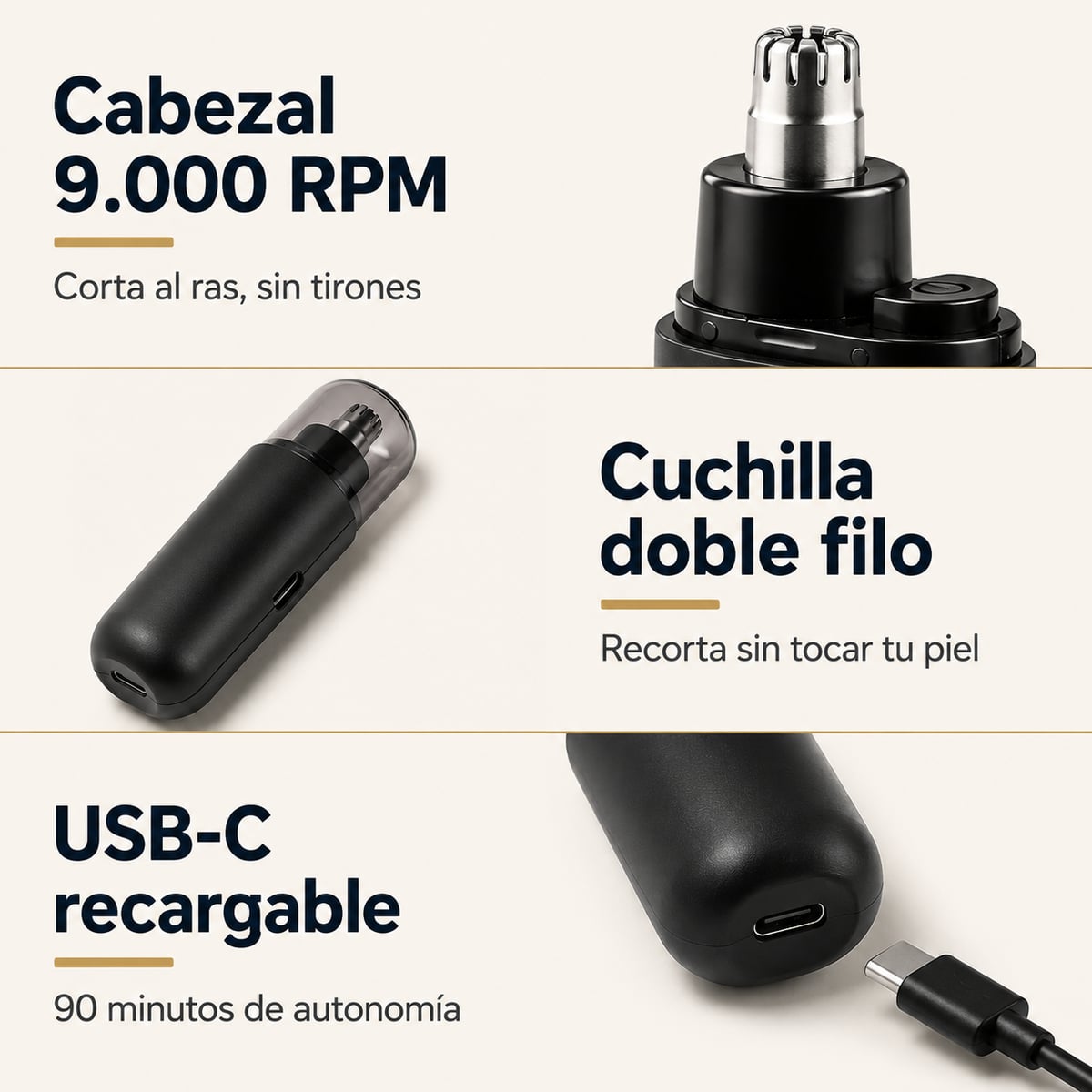 Afeitadora Electrica Portátil - Elimina esos pelillos imposibles