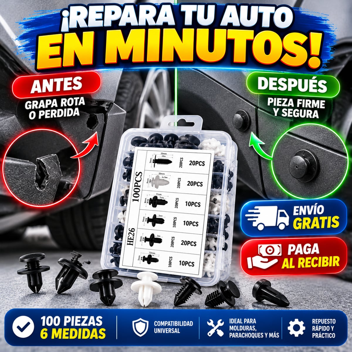Set de Sujetadores Universales